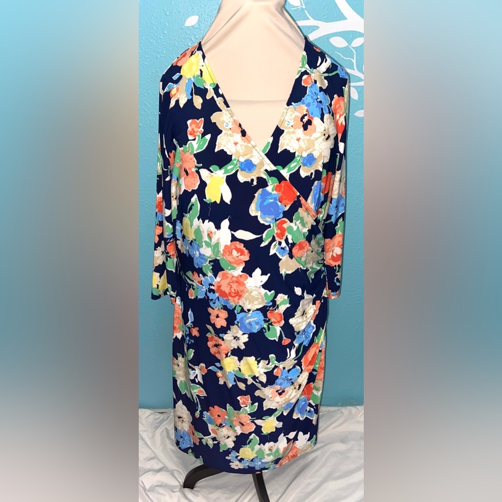 Like new Ralph Lauren floral print dress size 1x